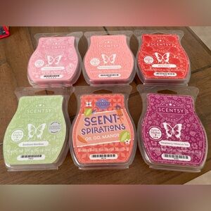 6 Scentsy Vibrant Wax Melts Collection